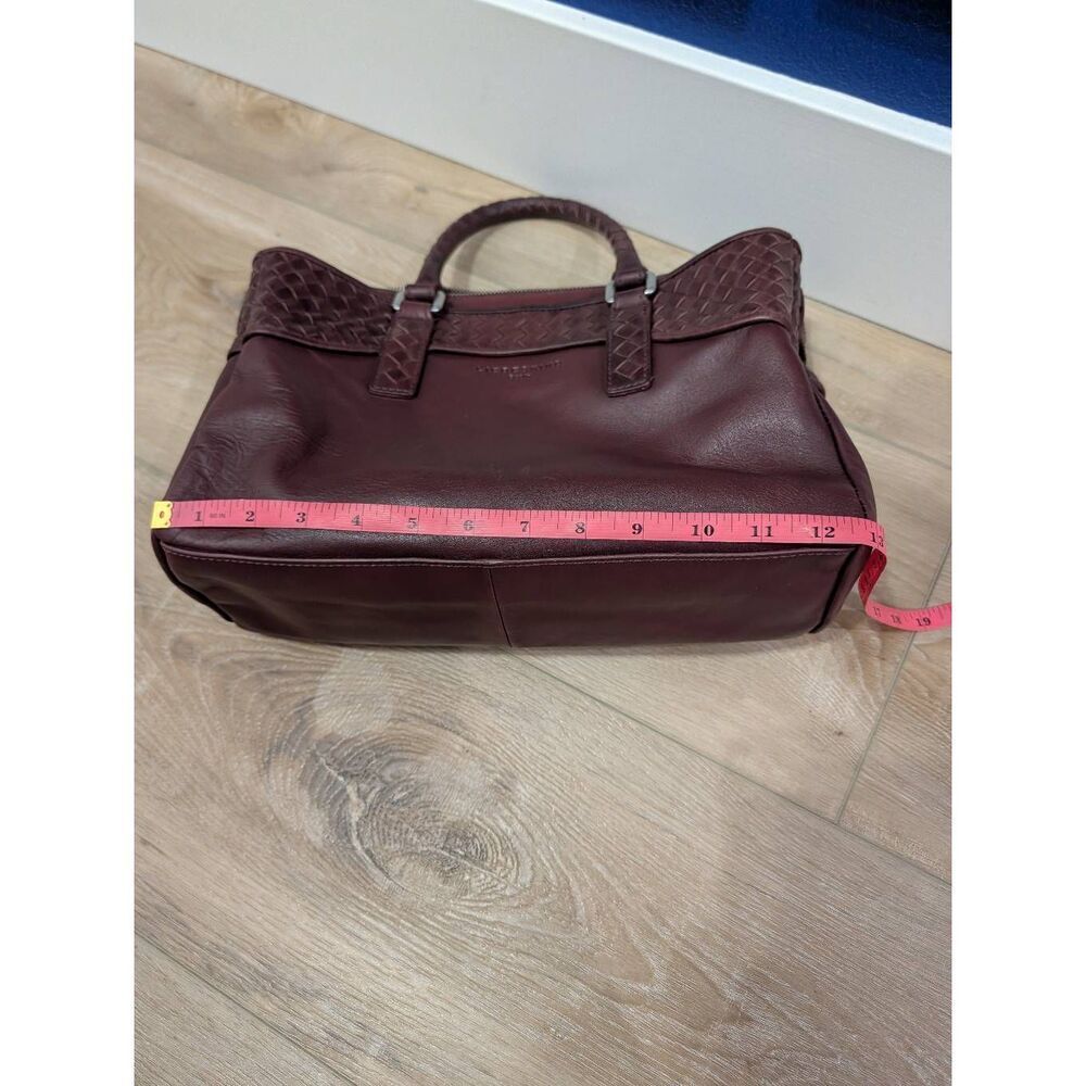 Liebeskind Berlin "Georgia" Leather Satchel Handbag Merlot No Crossbody Strap - Picture 10 of 16